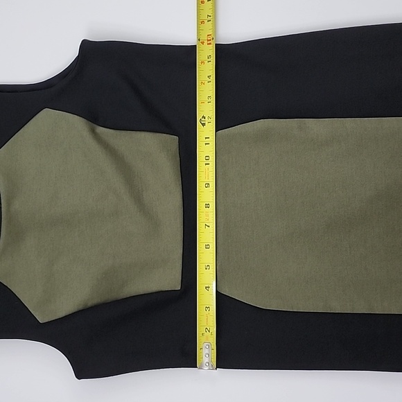 Jessica Women's Black Green Colorblock Sheath Sleeveless Round Neckline Size 6 - Picture 9 of 12